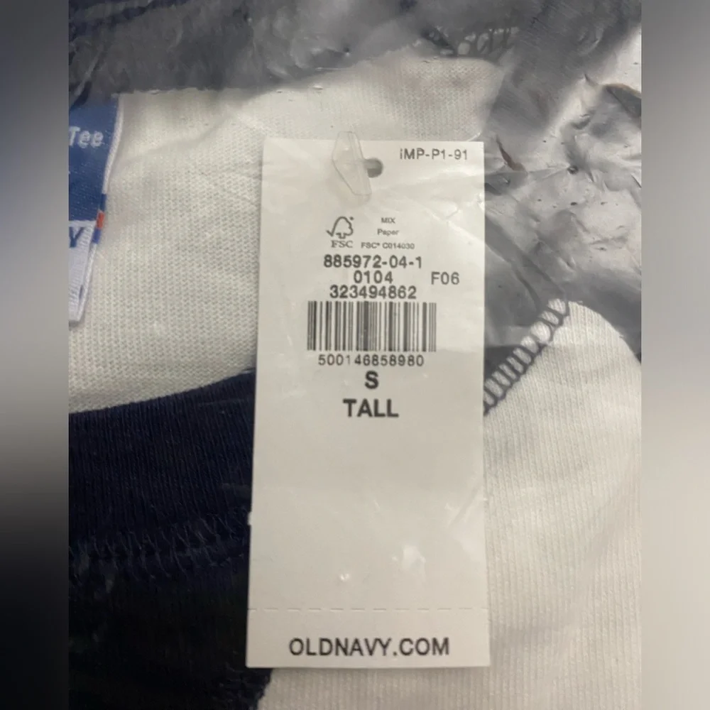 🆕 Old Navy Women's Vintage Crew-Neck Raglan T-Shirt Short Sleeve Tee S 4-6 Tall - Picture 10 of 15